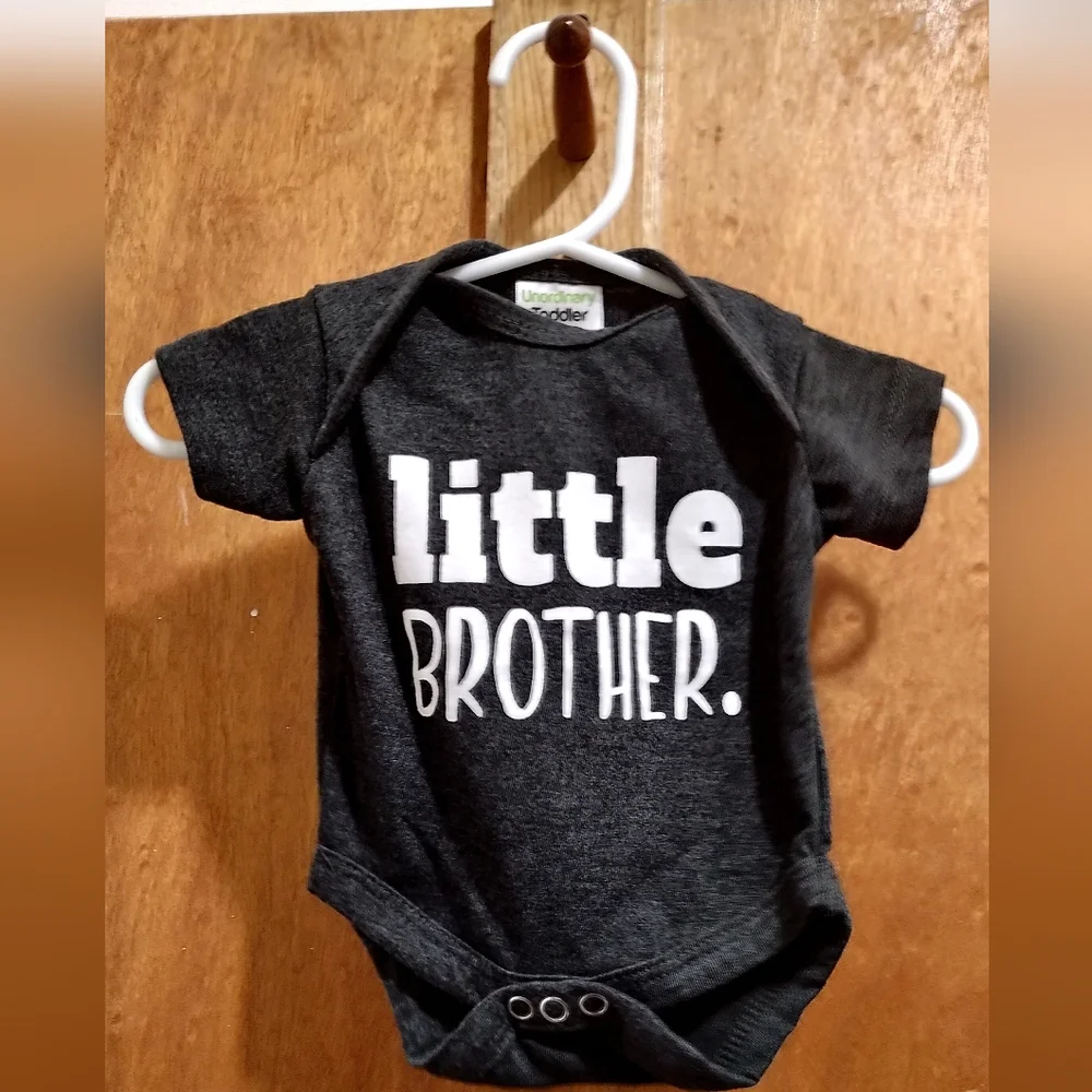 Unordinary little brother newborn outfit  boy bodysuit coming home outfits boy - Picture 3 of 8